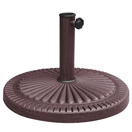 BLUE WAVE Blue Wave NU5406 66 lbs Weather Resistant Umbrella Base in Bronze Resin Finish NU5406